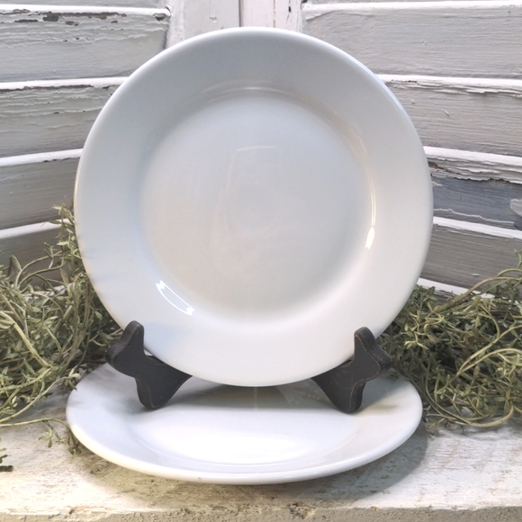Buffalo Dining 2 White Restaurant Ware Bread Plates Poshmark